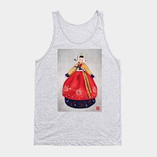 Aesthetic Hanbok Art Tank Top